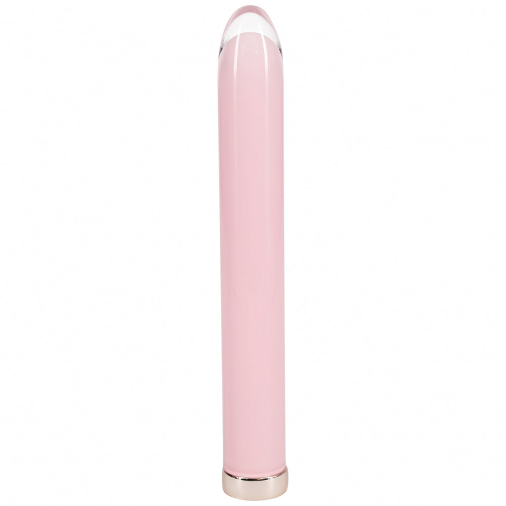 Loveline Sparkle 6.3" Glass Vibrator Pink