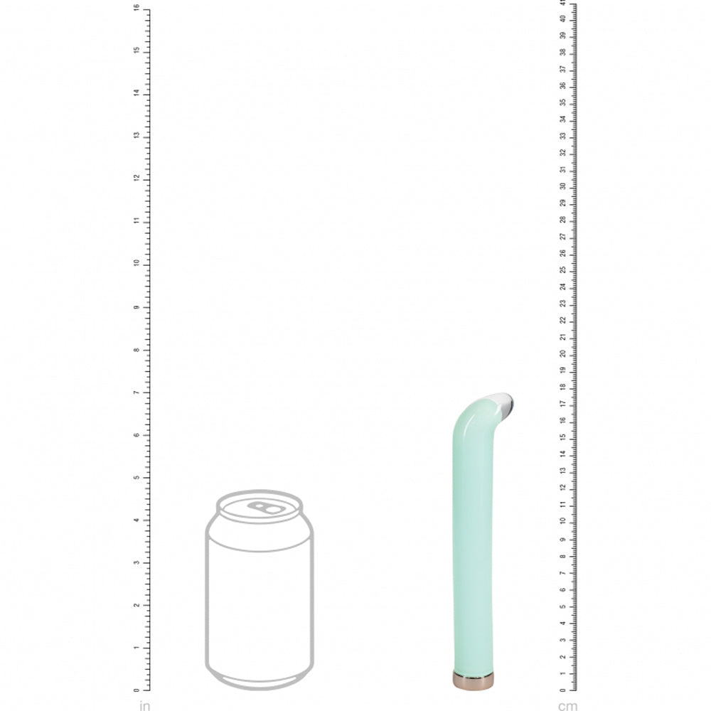 Loveline Aurora 6.3-Inch G-Spot Glass Vibrator – Green