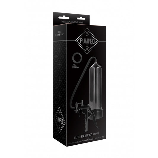 Elite Beginner Bike Pump - Black, Lightweight Hand Pump for Cycling