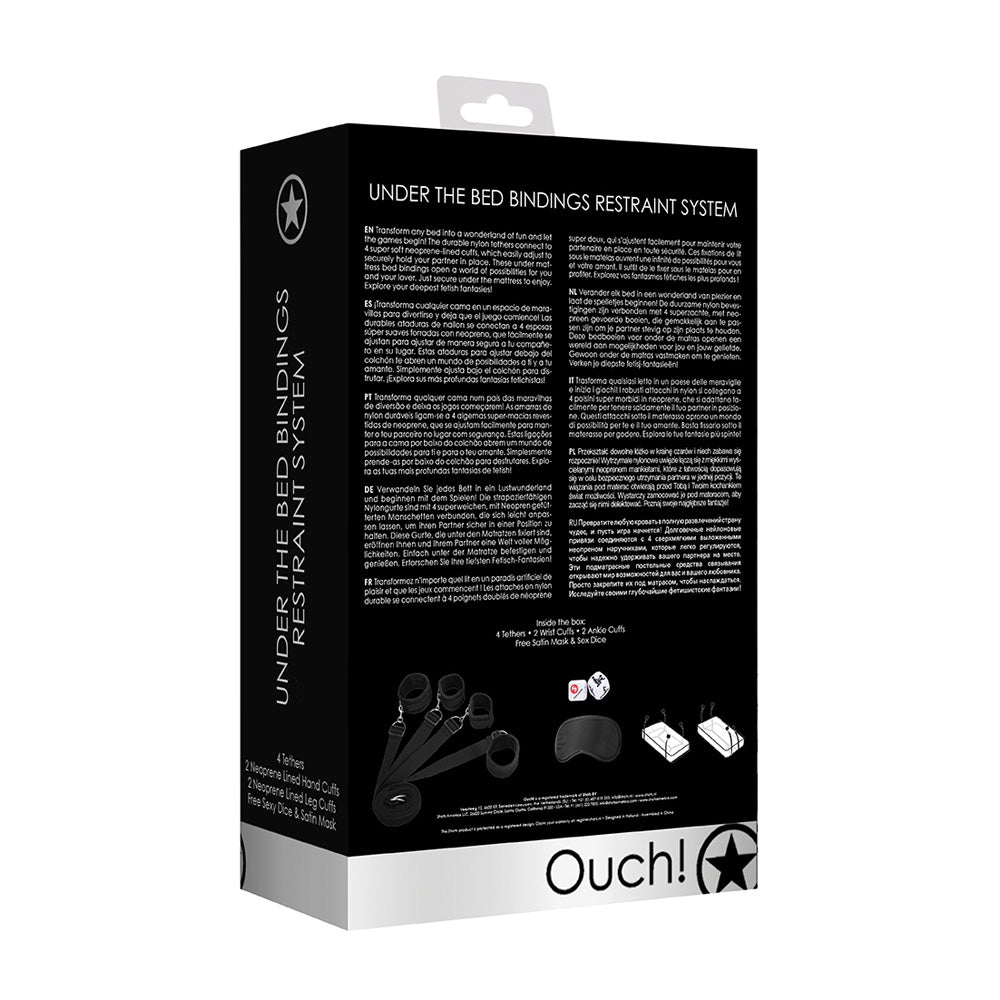 Ouch! Under The Bed Binding Restraint Kit Black