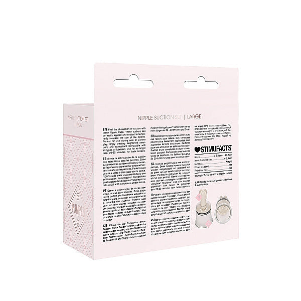 Large Transparent Nipple Suction Set for Breastfeeding - Clear Nipple Stimulation Kit