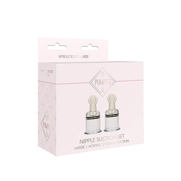 Large Transparent Nipple Suction Set for Breastfeeding - Clear Nipple Stimulation Kit