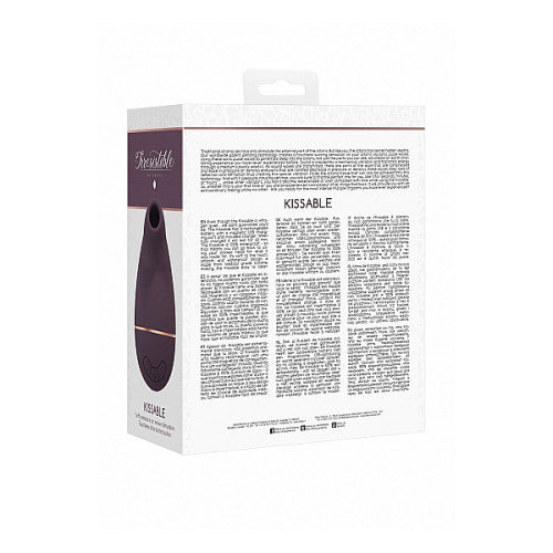 Irresistible Kissable Purple – Touchless Airwave Clitoral Stimulator with 11 Suction Modes, Waterproof & Rechargeable