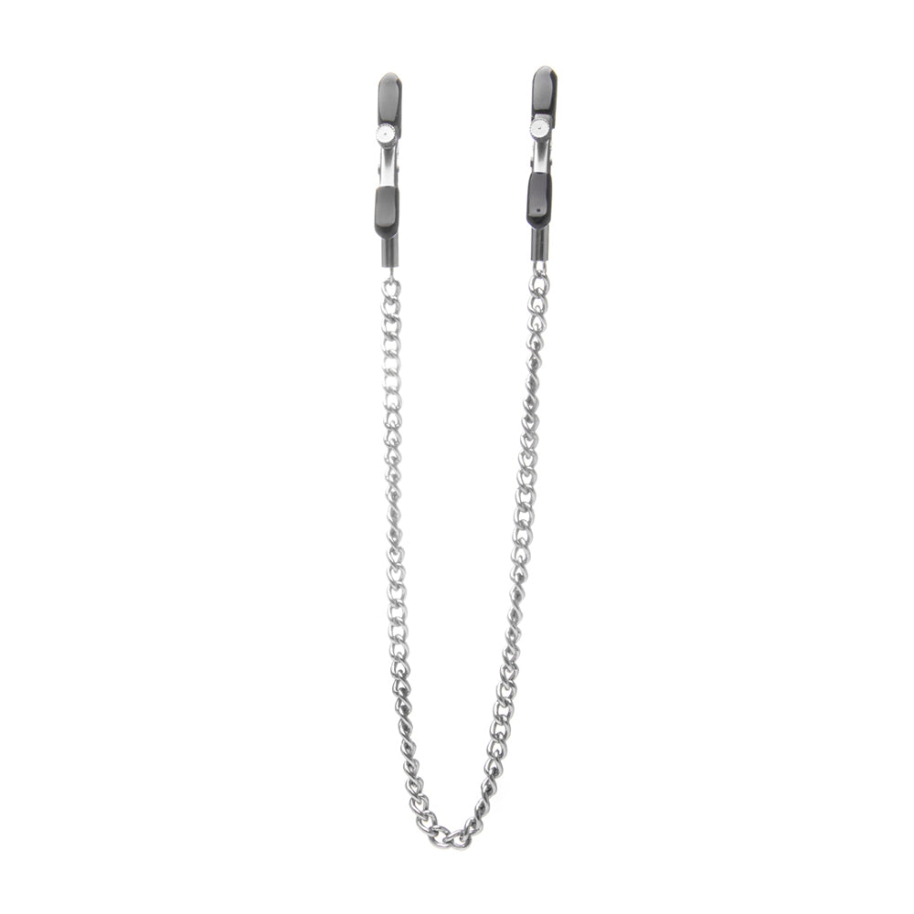 Ouch! Adjustable Metal Nipple Clamps – Stainless Steel BDSM Fetish Toy for Nipples