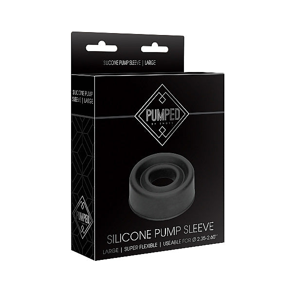 Shots Pumped Silicone Pump Sleeve – Large Black