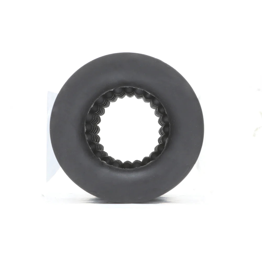 ELI Black Vibelite 4-Inch Textured Silicone Stroker - Rechargeable