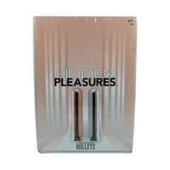 Hidden Pleasures Rechargeable Bullet Vibrator – 24-Count Display, Silver/Rose Gold