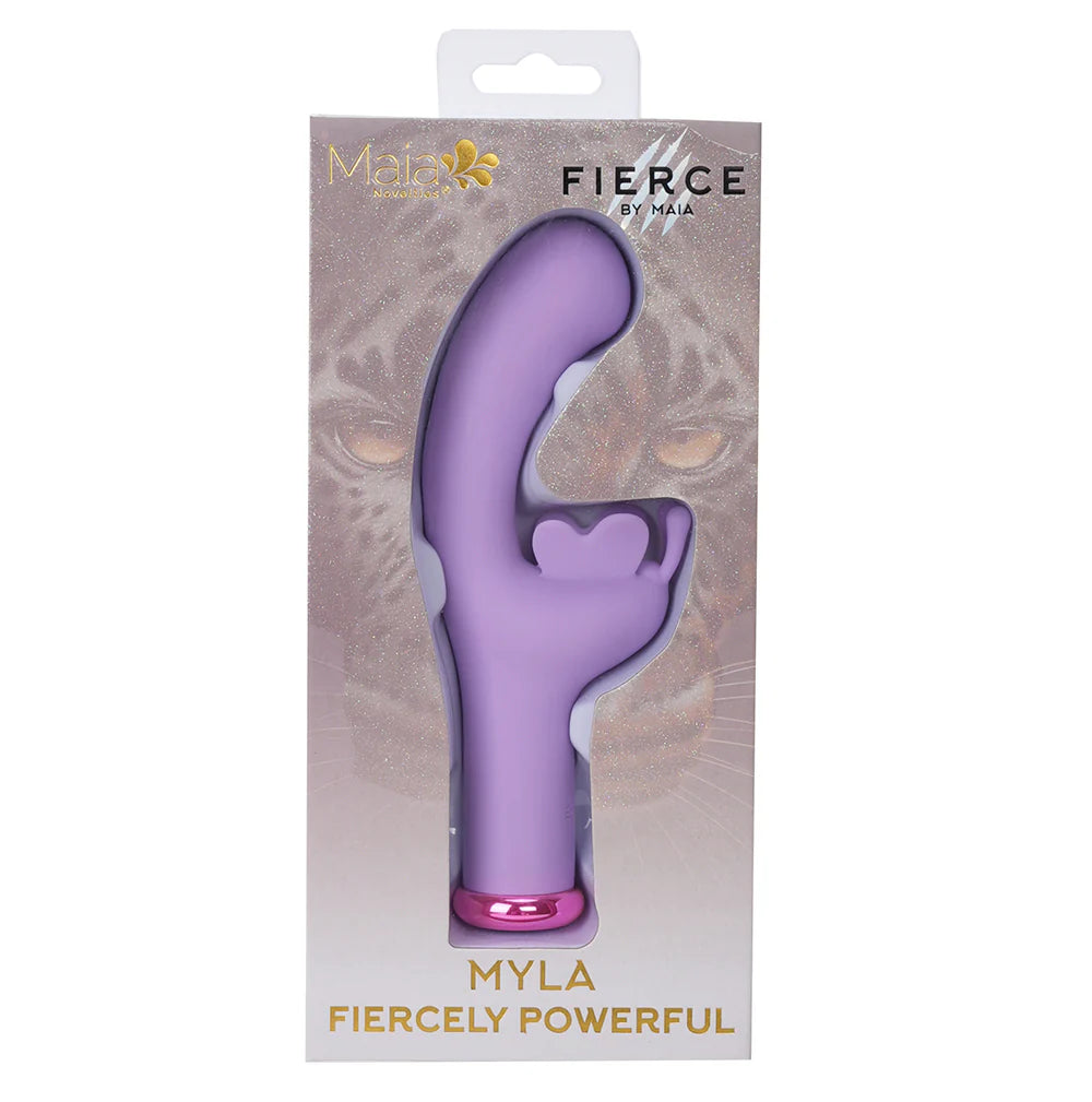 MYLA Lavender 10-Function Rechargeable Butterfly G-Spot Vibrator - Silicone, Multi-Speed
