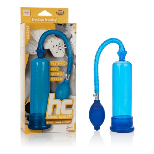 Erection Pump - Optimum Series Head Coach Blue - Penis Pump for Men