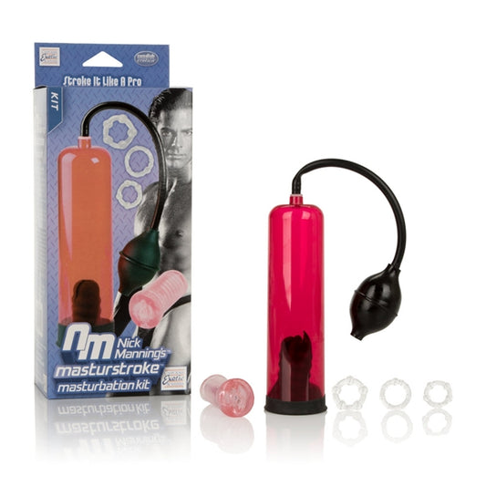 Optimum Series Masturstroke Masturbation Kit for Men - Red