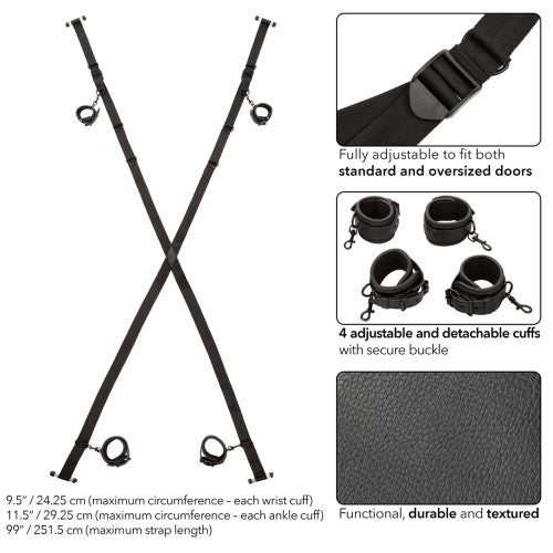 Nocturnal™ Collection Over The Door Cross - Secure & Intense Restraint