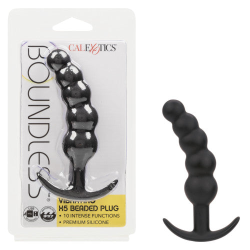 Boundless® Vibrating X5 Beaded Plug - Powerful Stimulation & Sensational Sensory Play