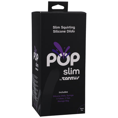 Pop Slim By Tantus Squirting Dildo Indiglow