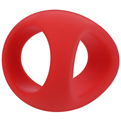 Crimson Silicone Stirrup C-Ring – Flexible Ring for Play