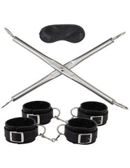 Hog-Tie Spreader Bar with Detachable Wrist & Ankle Cuffs – Adjustable Bondage Restraint Set