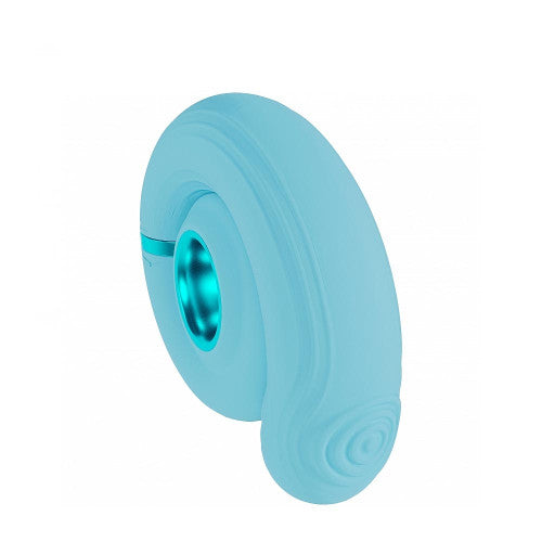 Loveline Tic-Tac Tapping Swirl – Blue Vibrator with Rhythmic Tapping for Targeted Pleasure
