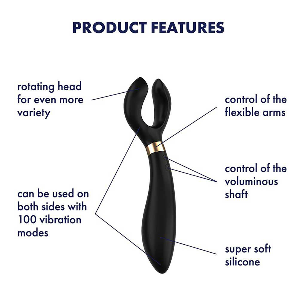 Satisfyer Endless Fun Black – Rechargeable Waterproof Vibrator with Multiple Functions