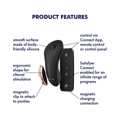Little Secret Black – Discreet Wearable Vibrator with Remote Control