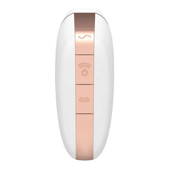 Satisfyer Love Triangle White – App-Controlled Air Pulse & Vibration Clitoral Stimulator, Waterproof & Travel-Friendly