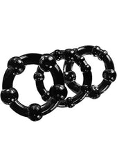 Stay Hard Beaded Cock Rings (3 Sizes)