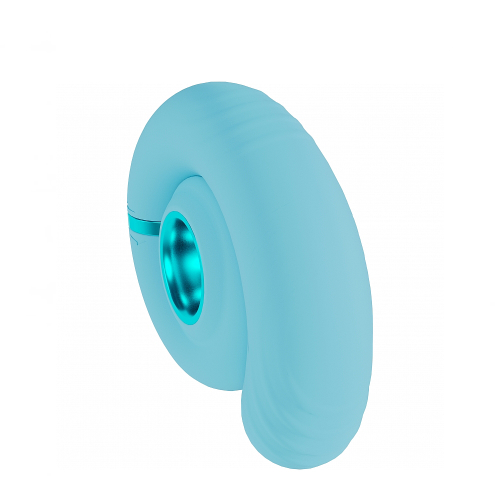 Loveline Gyre Vibrating Swirl – Blue Textured Vibrator with Powerful Vibration