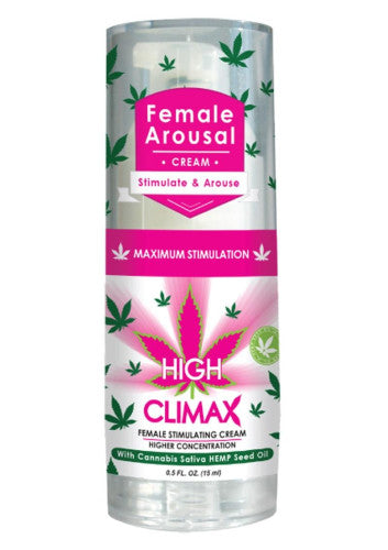 High Climax Female Arousal Cream with Hemp Seed Oil .5oz - Intense Sensation
