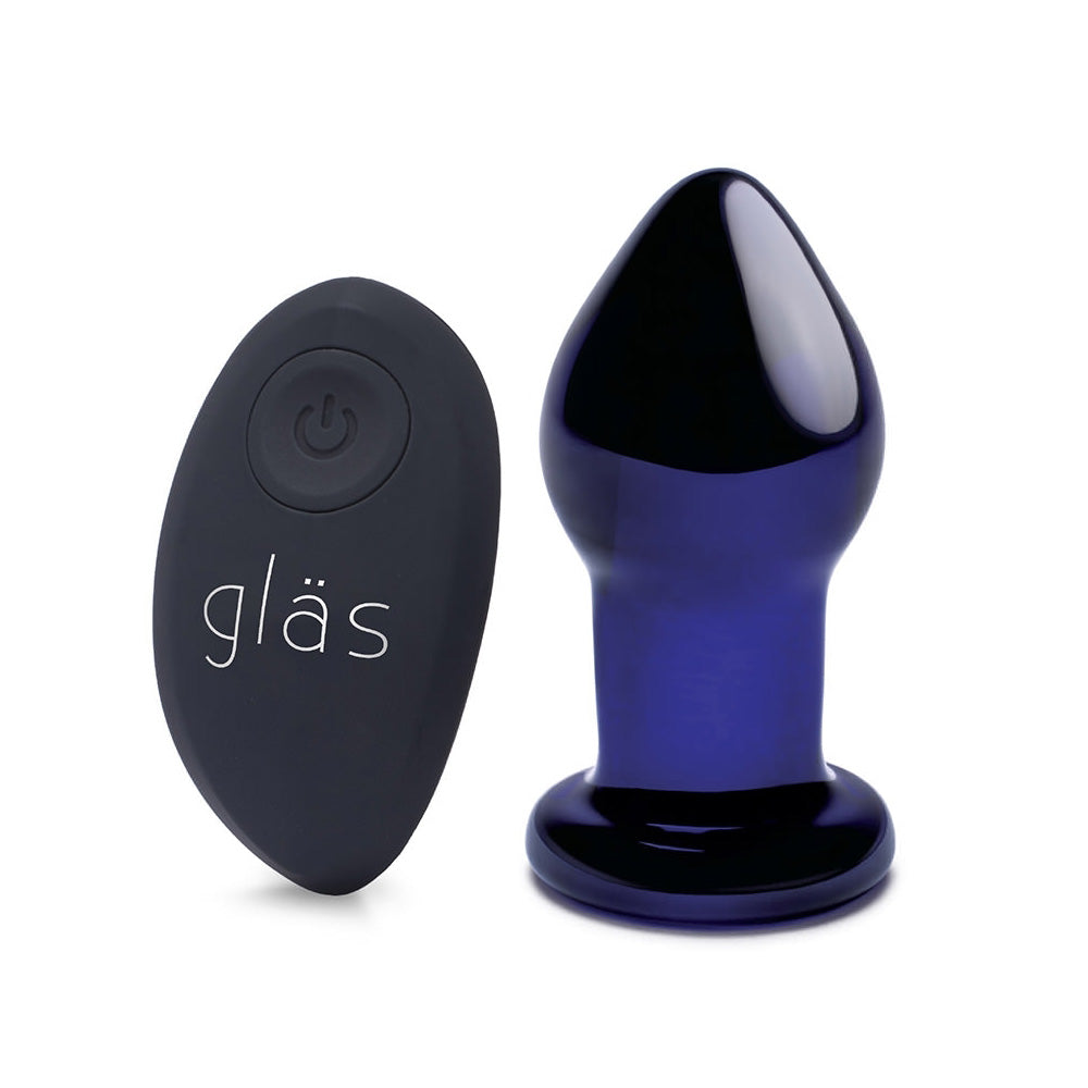 Glas 3.5" Rechargeable Remote Controlled Vibrating Butt Plug