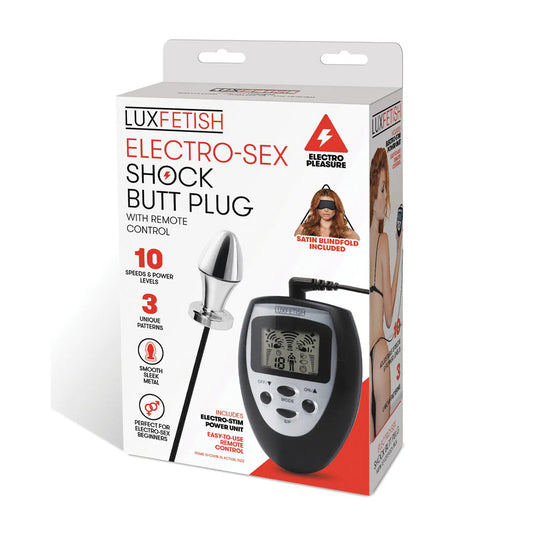 Electro-Sex Shock Butt Plug With Remote Control