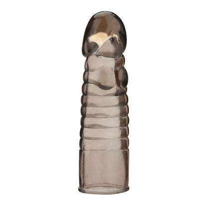 6" Ribbed Realistic Penis Enhancing Sleeve Extension