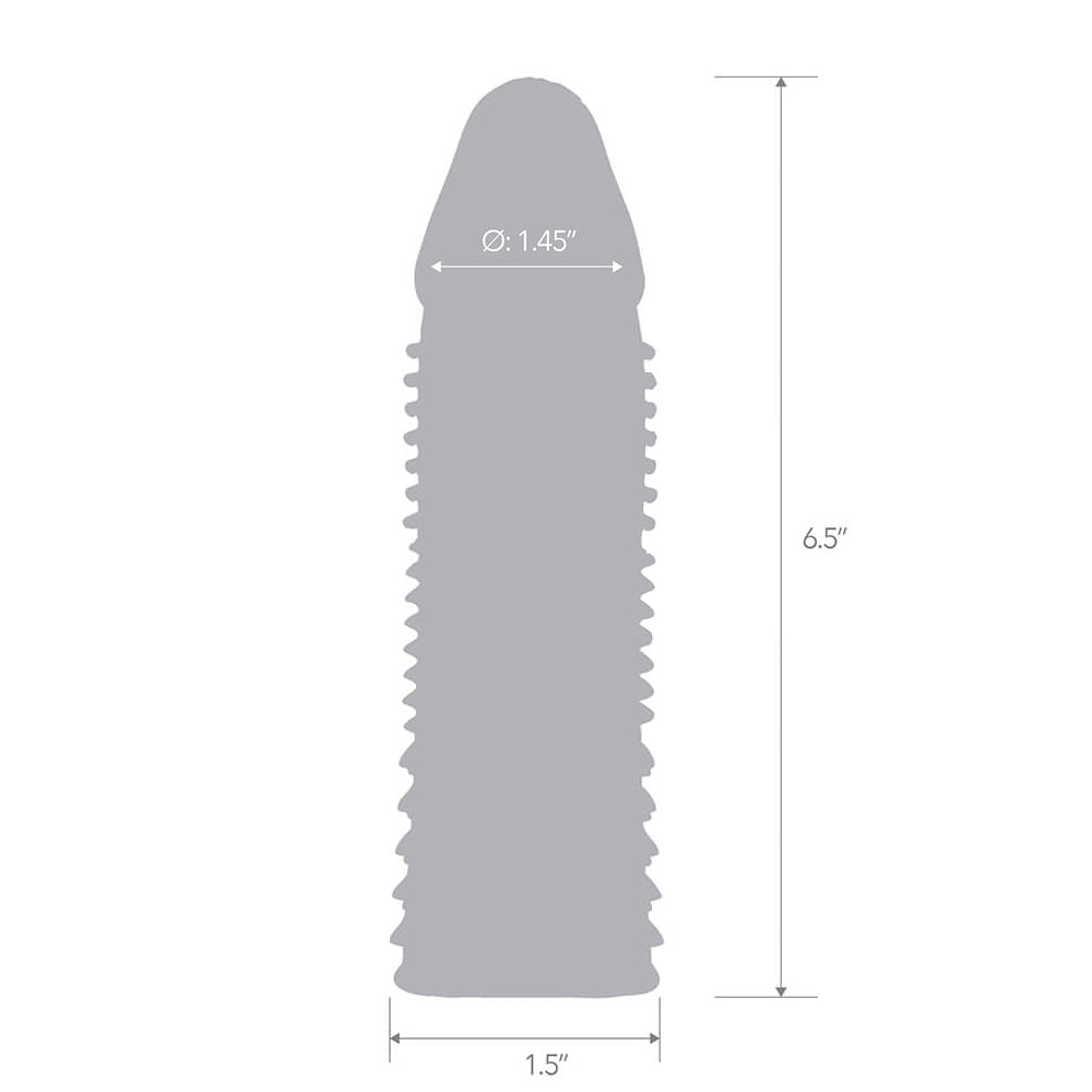6.5" Triple Sensation Penis Enhancing Sleeve Extension