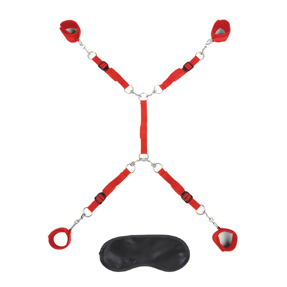 7Pc Bed Spreader Red