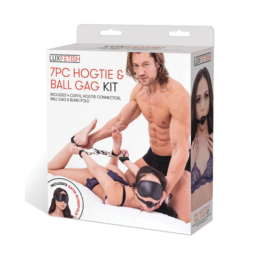 7Pc Hogtie & Ball Gag Kit