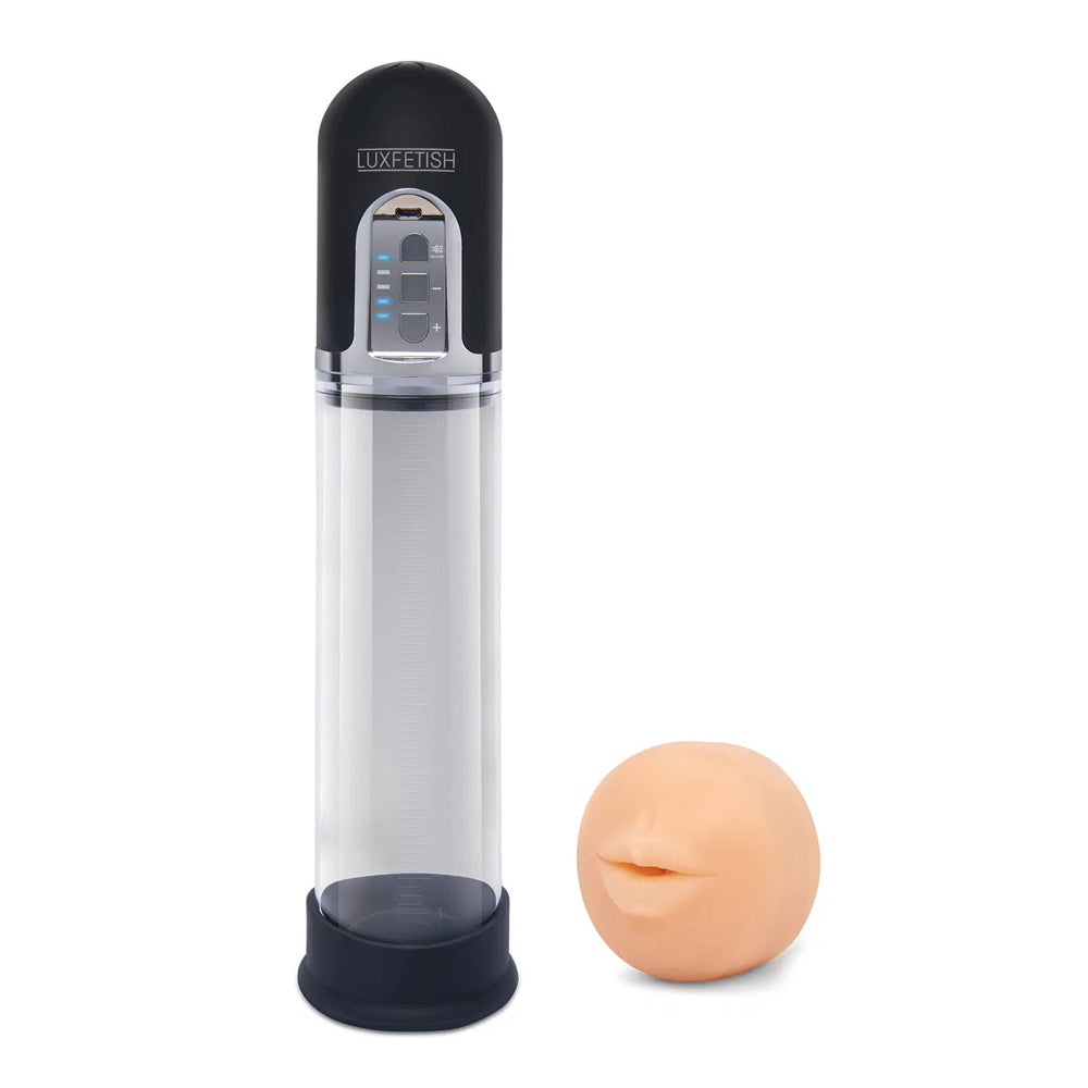 2-in-1 Automatic Oral Sex Stroker & Penis Enlargement Pump