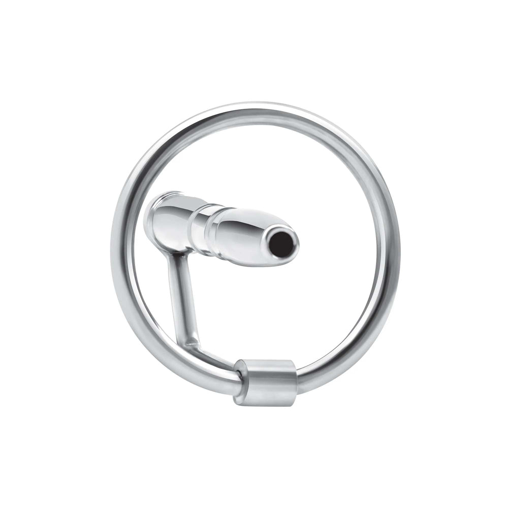 Stainless Steel Sperm Stopper with Glans Ring – Male Chastity Device & Penis Ring