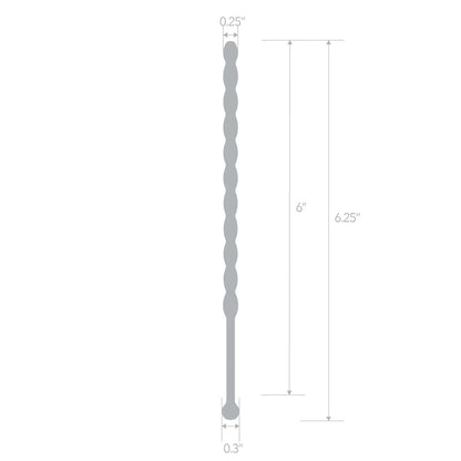 6-Inch Stainless Steel Teardrop Urethral Sound – Medical-Grade Urethral Dilator