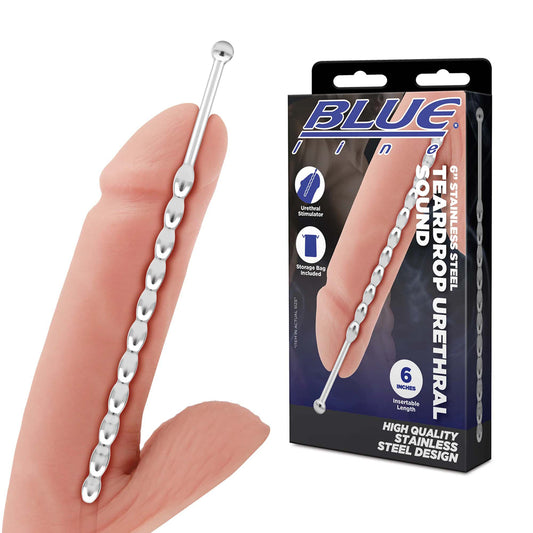 6-Inch Stainless Steel Teardrop Urethral Sound – Medical-Grade Urethral Dilator