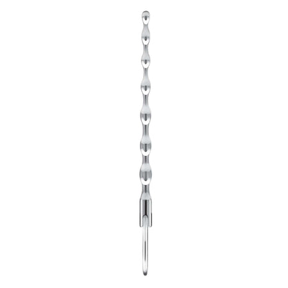 4.25-Inch Stainless Steel Ribbed Urethral Sound - Medical-Grade, Body-Safe Urethral Toy