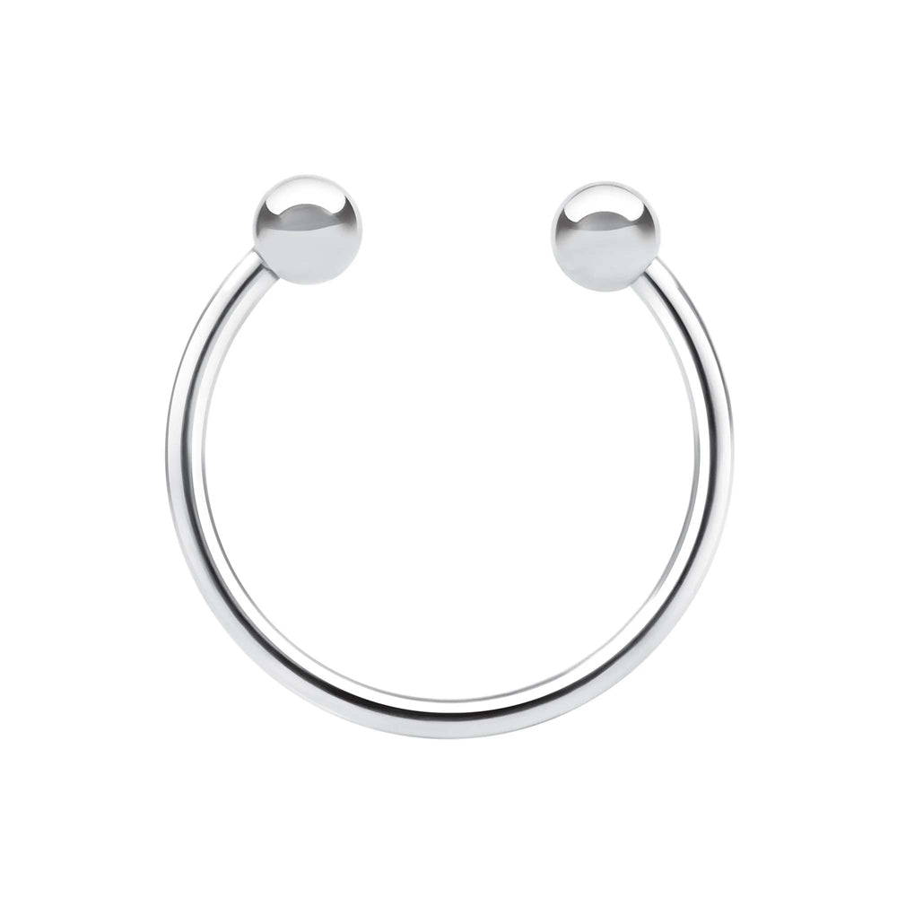 Stainless Steel Bull Nose Glans Ring - Penis Ring for Men, Male Body Jewelry