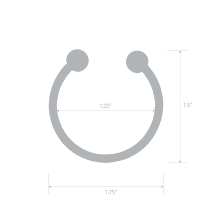 Stainless Steel Bull Nose Glans Ring - Penis Ring for Men, Male Body Jewelry