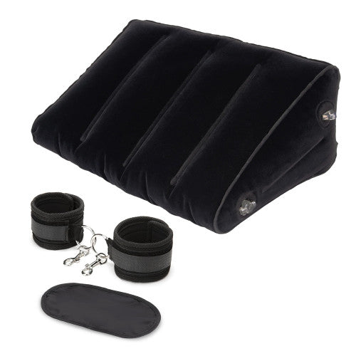 Inflatable Position Wedge with Detachable Cuffs – Adjustable Bondage Support for Enhanced Pleasure