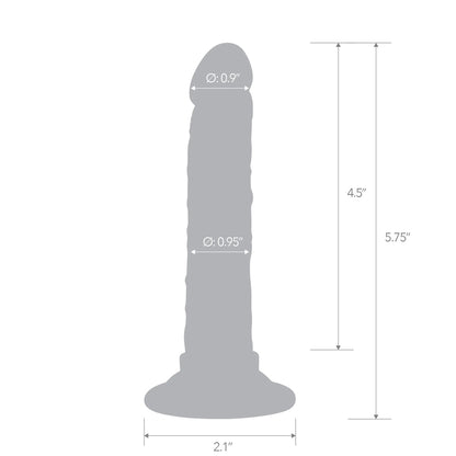 5.75" Suction Cup Anal Dildo