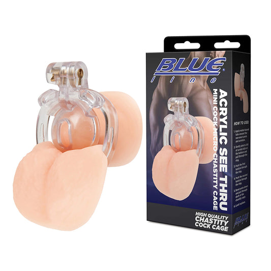 Acrylic See Thru Mini Cock Micro Chastity Cage