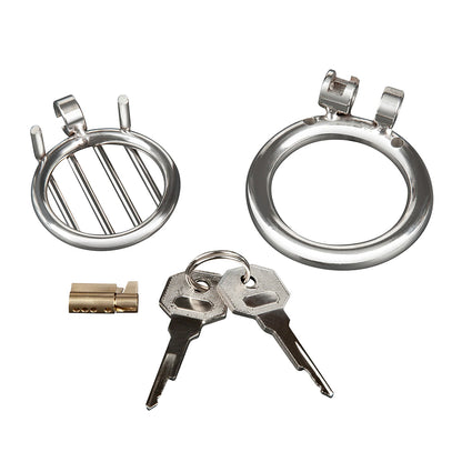 Stainless Steel Inverted Micro Jail Time Chastity Cage