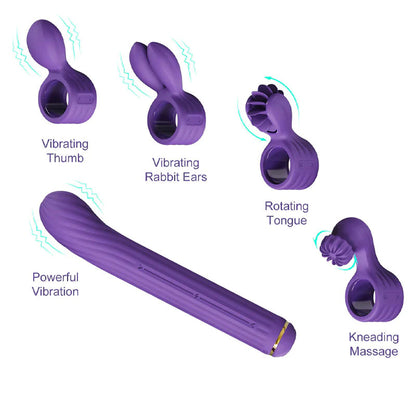 Magic Stick Multi Functioning Vibrator S1 Plus Purple