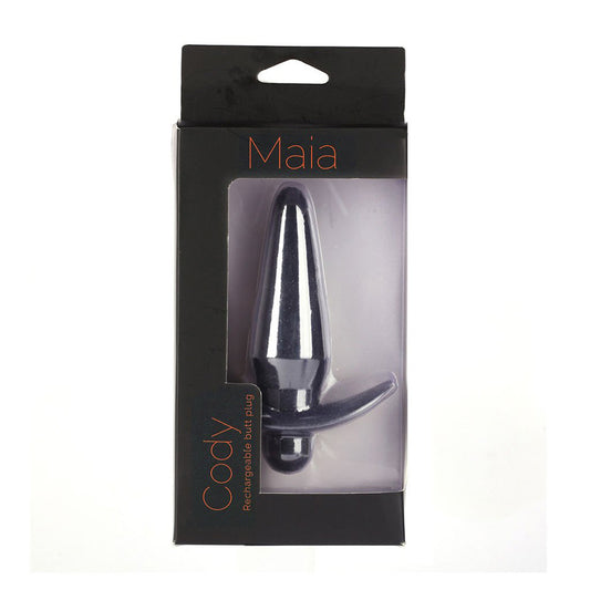 Cody Silicone Vibrating Anal Plug with 10 Functions
