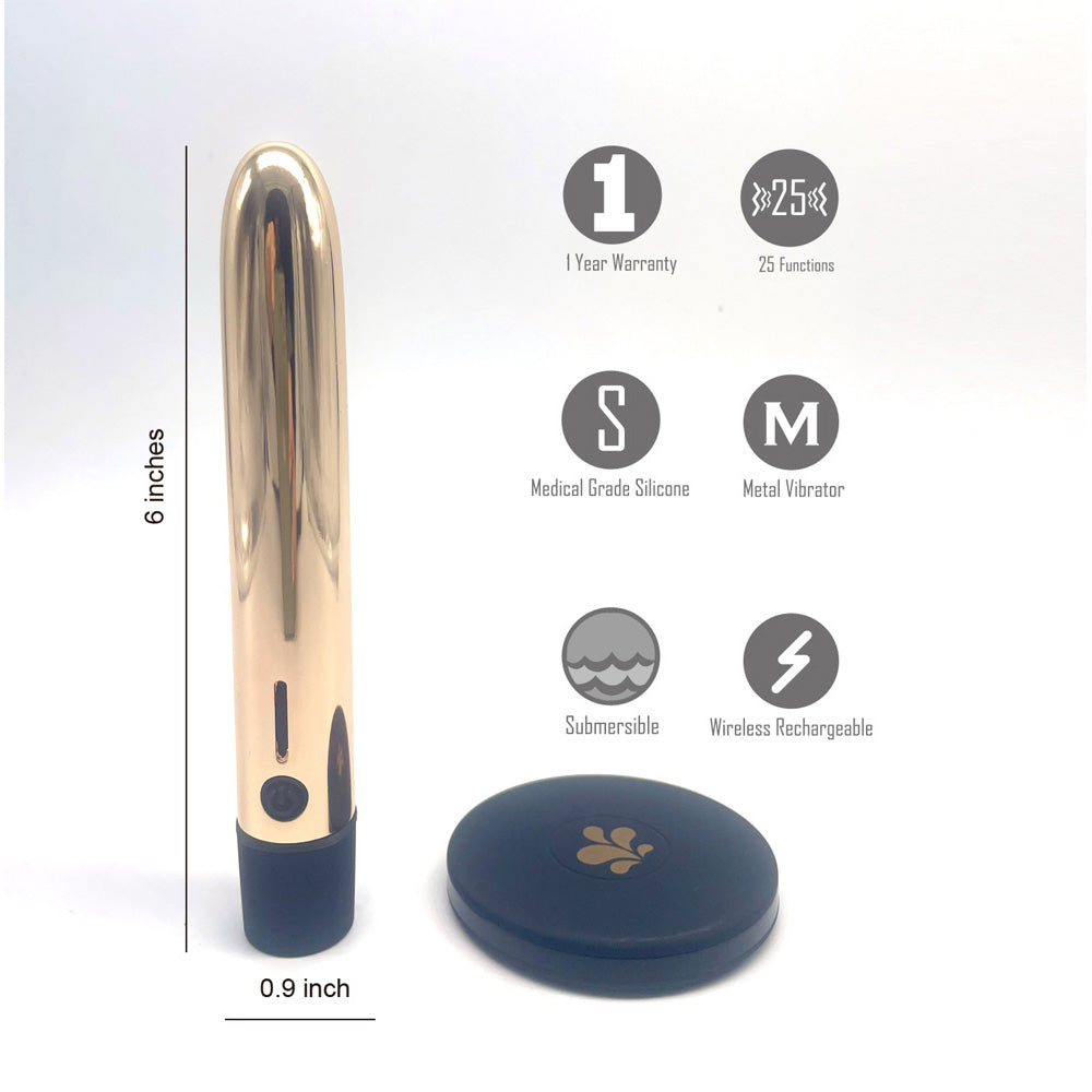 Maia Selina QI Charge Wireless Metallic Vibrator