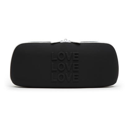 Happy Rabbit Love Storage Zip Bag Medium Black