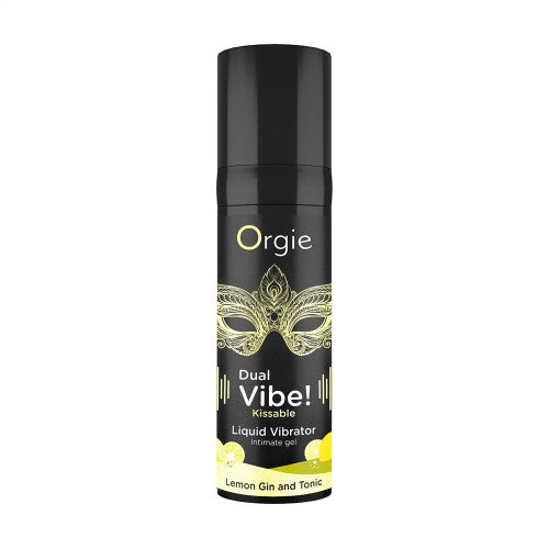 Orgie Dual Vibe Kissable Liquid – Stimulating and Flavorful Lubricant for Sensual Play