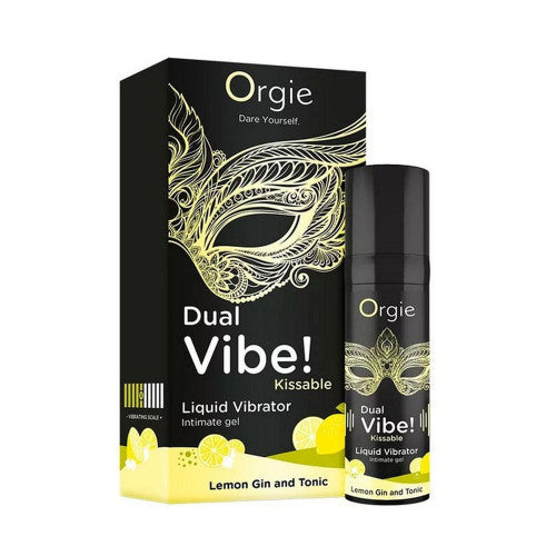 Orgie Dual Vibe Kissable Liquid – Stimulating and Flavorful Lubricant for Sensual Play