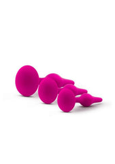 Luxe Beginner Silicone Butt Plug Kit 3 Sizes